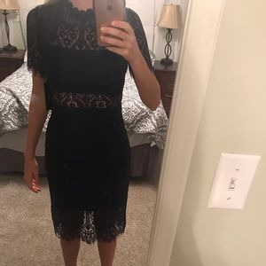 remarkable black lace dress lulus